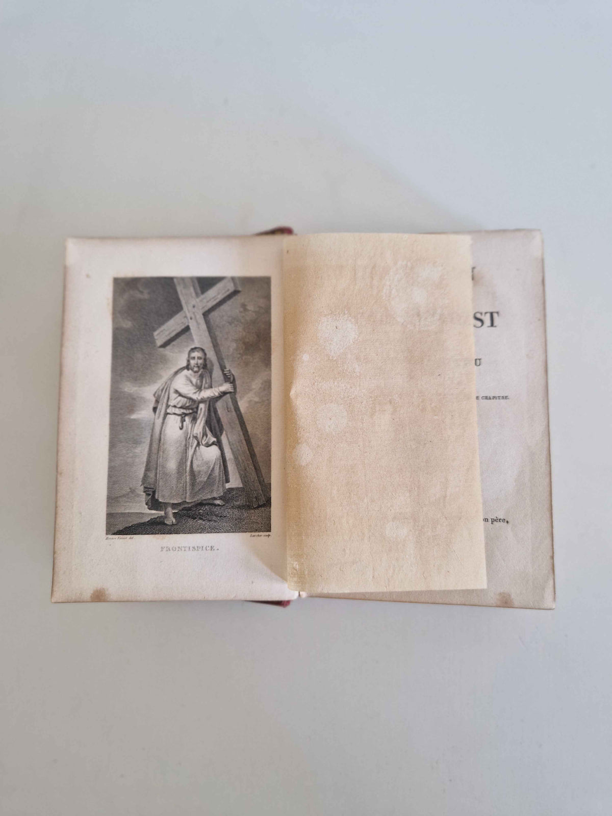 Antique Devotional Book L'Imitation de Jésus-Christ - A Timeless Spiritual Companion
