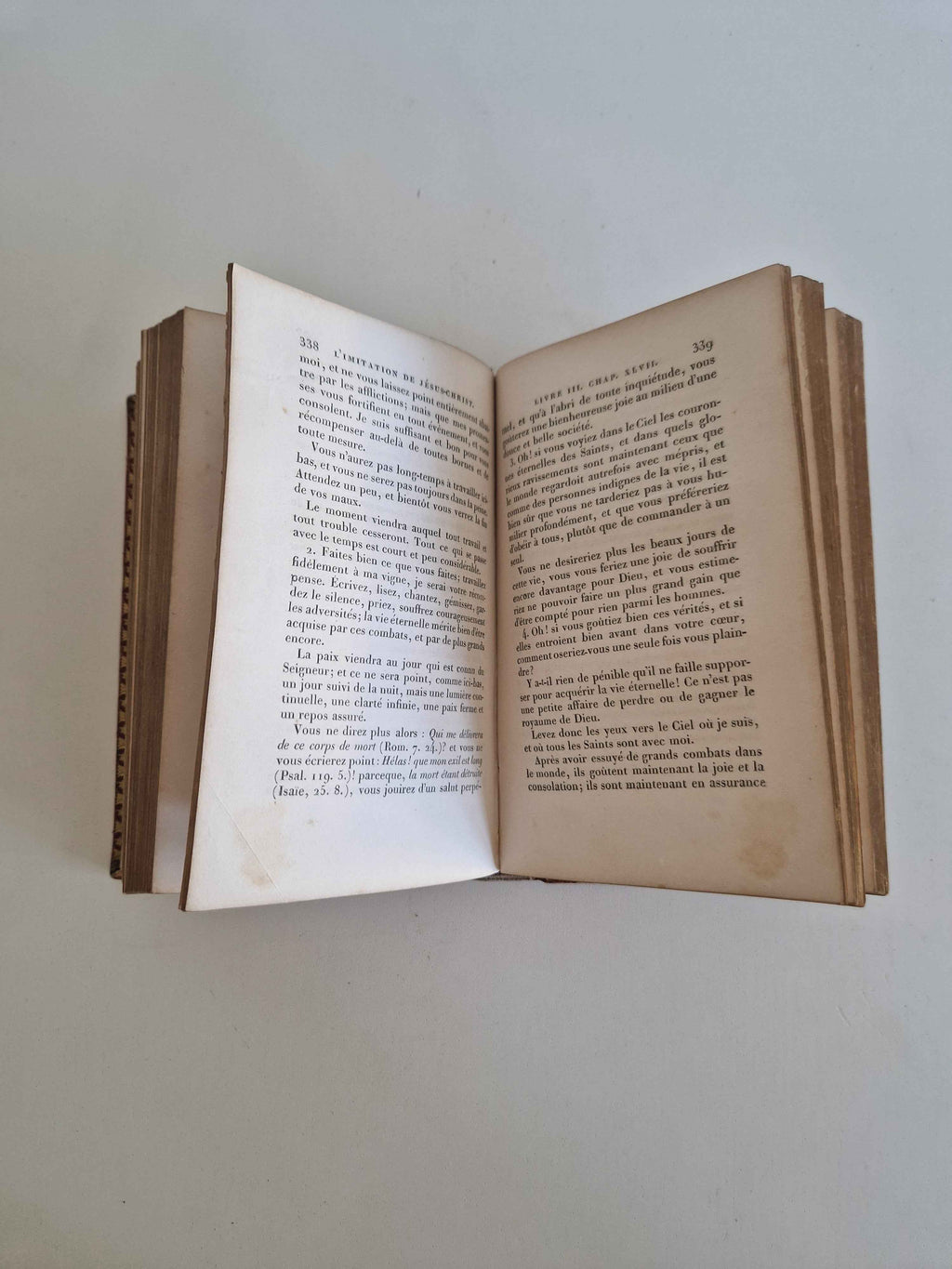 Antique Devotional Book L'Imitation de Jésus-Christ - A Timeless Spiritual Companion