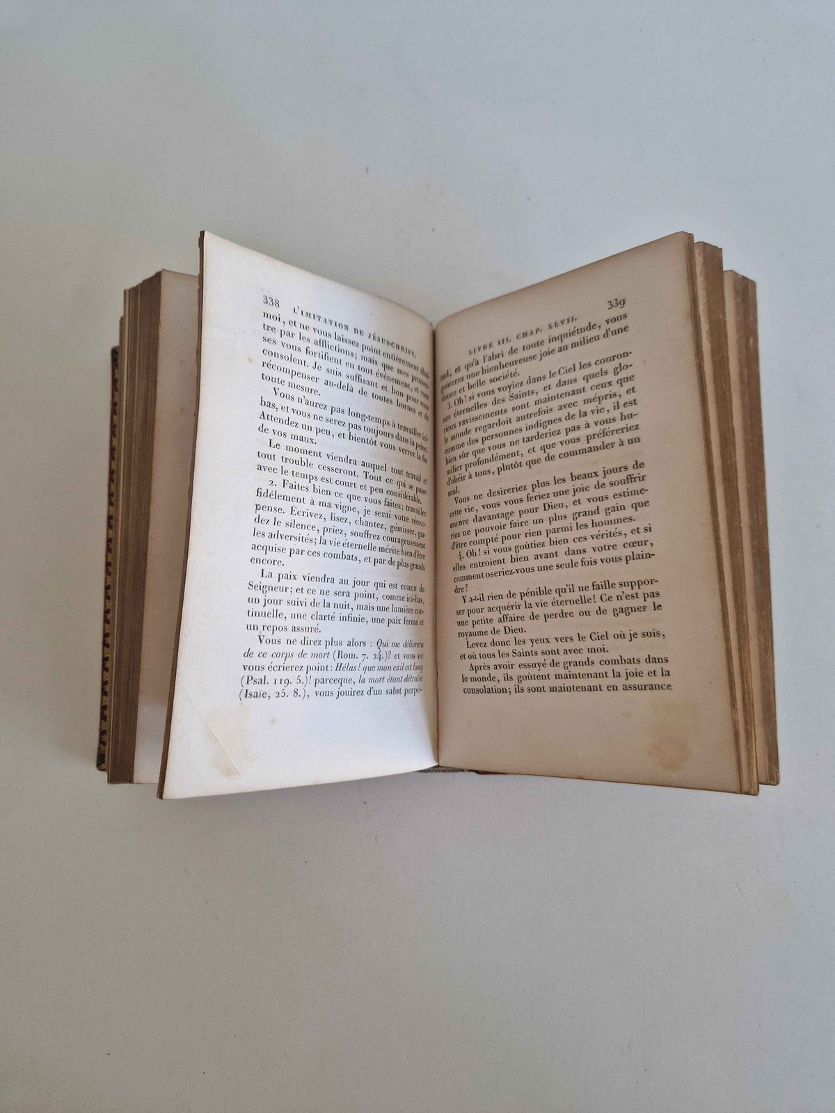 Antique Devotional Book L'Imitation de Jésus-Christ - A Timeless Spiritual Companion