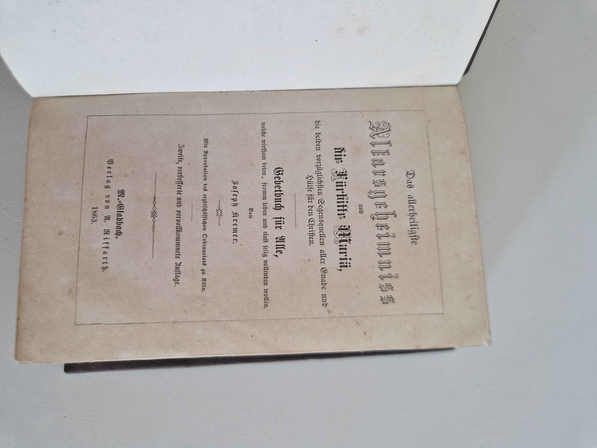 Antique German Prayer Book – A Restored Treasure of Faith and Devotion