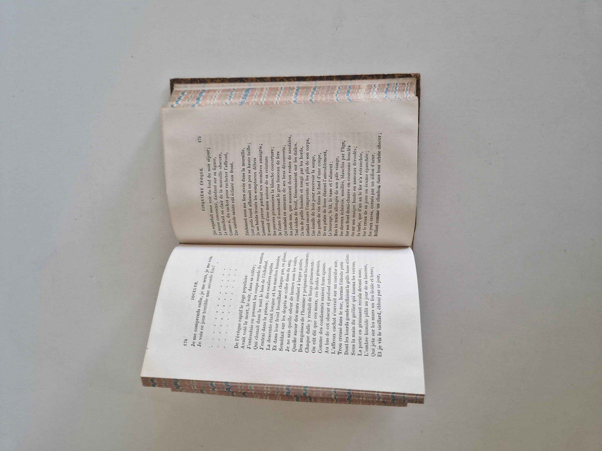 Antique French Book: Jocelyn by Lamartine – A 19th Century Literary Treasure