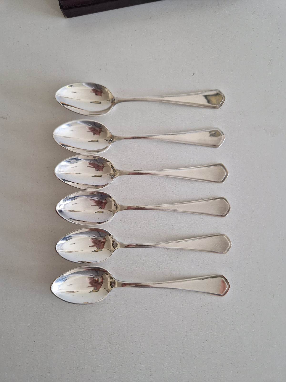 Set of 6 Vintage Silver-Plated Teaspoons in Original Box – Uhren Richter Nürnberg - WhisperTreasuresCo