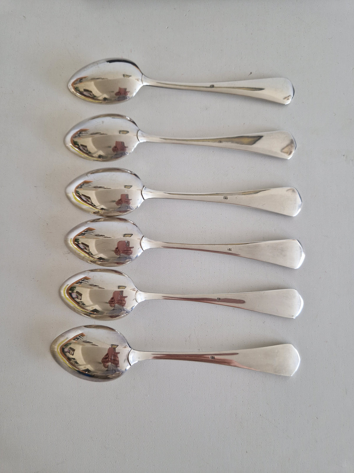 Set of 6 Vintage Silver-Plated Teaspoons in Original Box – Uhren Richter Nürnberg - WhisperTreasuresCo