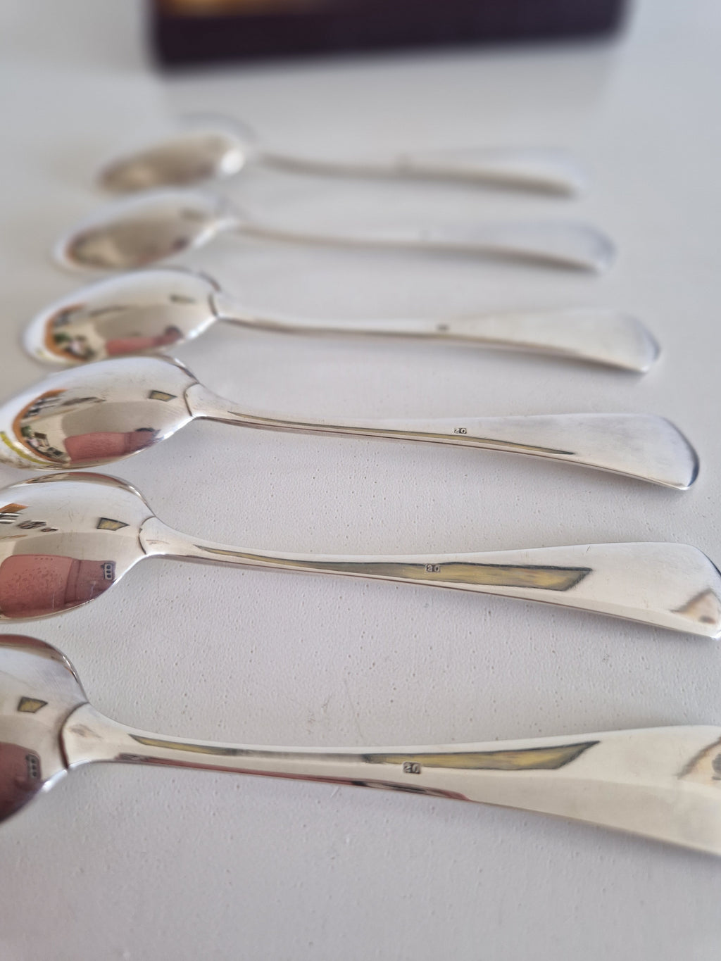 Set of 6 Vintage Silver-Plated Teaspoons in Original Box – Uhren Richter Nürnberg - WhisperTreasuresCo