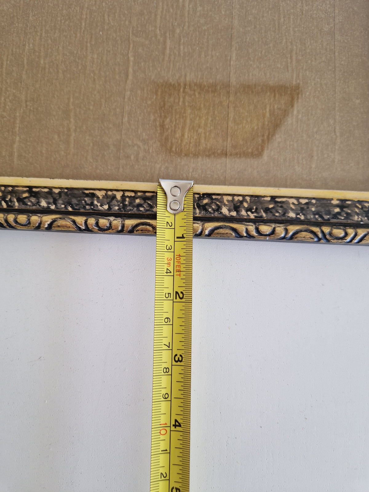 Vintage Ornate Gold Picture Frame 31×40 cm Embossed Scroll Moulding with Glass - WhisperTreasuresCo