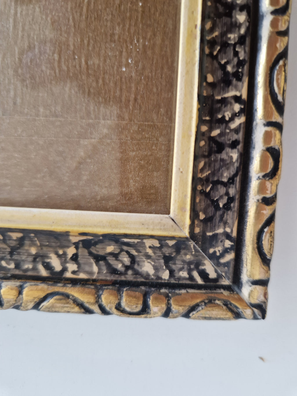 Vintage Ornate Gold Picture Frame 31×40 cm Embossed Scroll Moulding with Glass - WhisperTreasuresCo