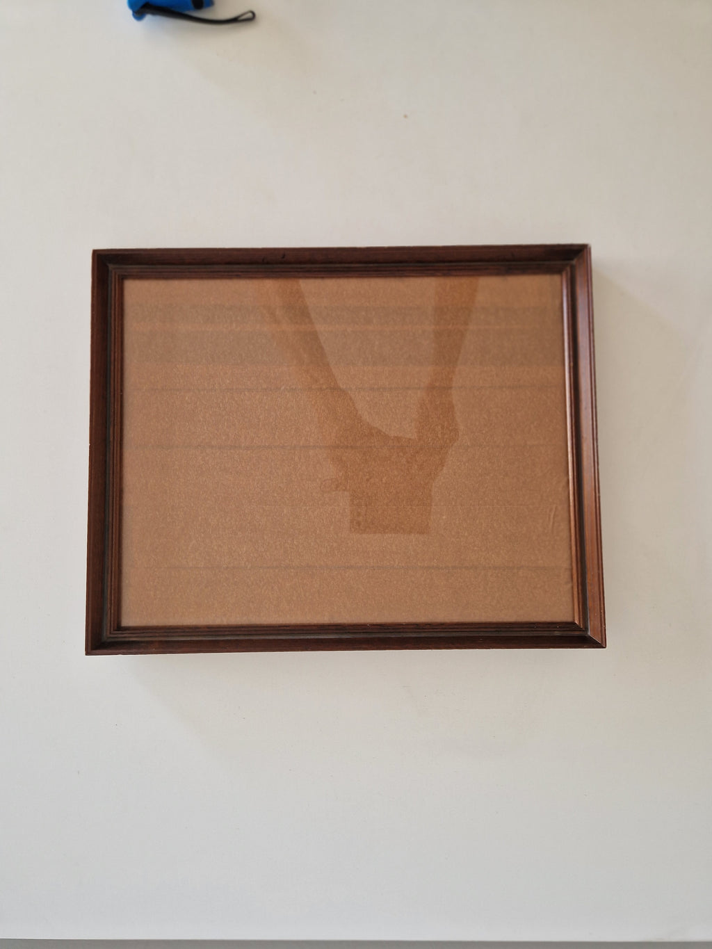Vintage Dark Mahogany Wooden Picture Frame 38×30.5 cm Stepped Profile with Glass – Landscape - WhisperTreasuresCo