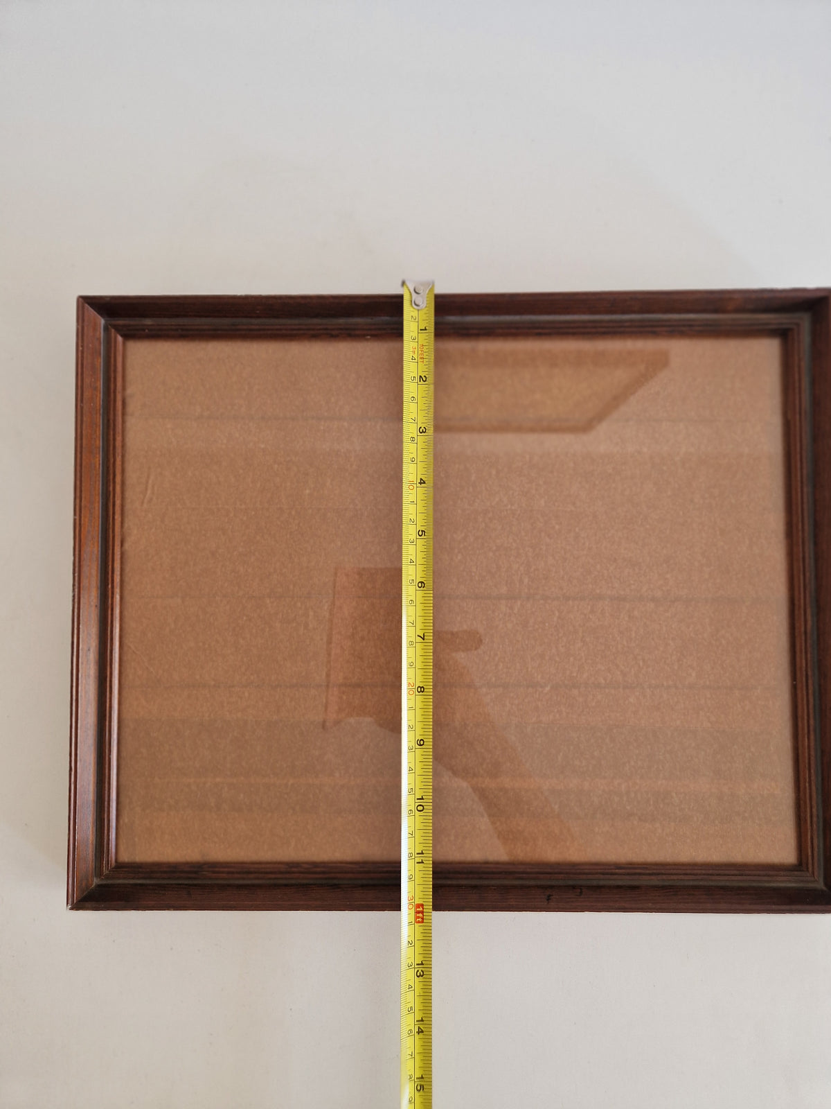 Vintage Dark Mahogany Wooden Picture Frame 38×30.5 cm Stepped Profile with Glass – Landscape - WhisperTreasuresCo
