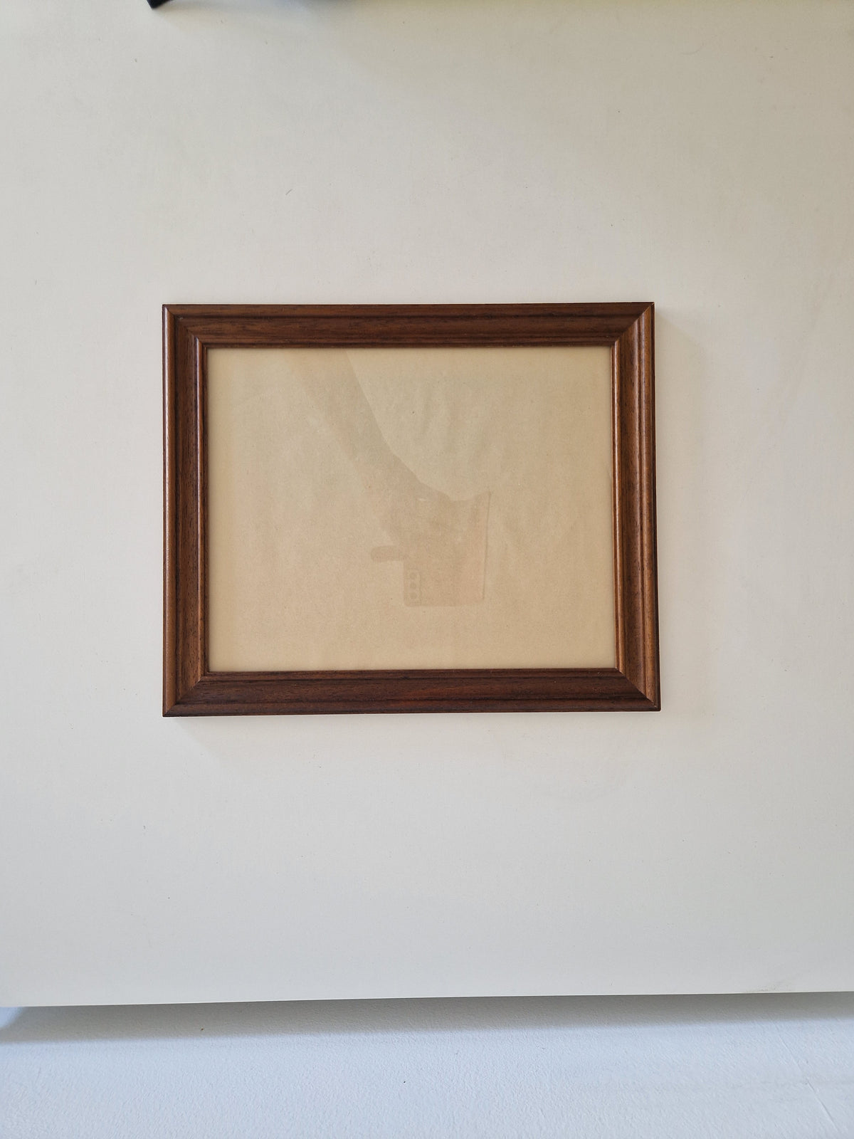 Vintage Walnut Brown Wooden Picture Frame 34.5×28.5 cm Ogee Profile with Glass – Landscape, Wall - WhisperTreasuresCo