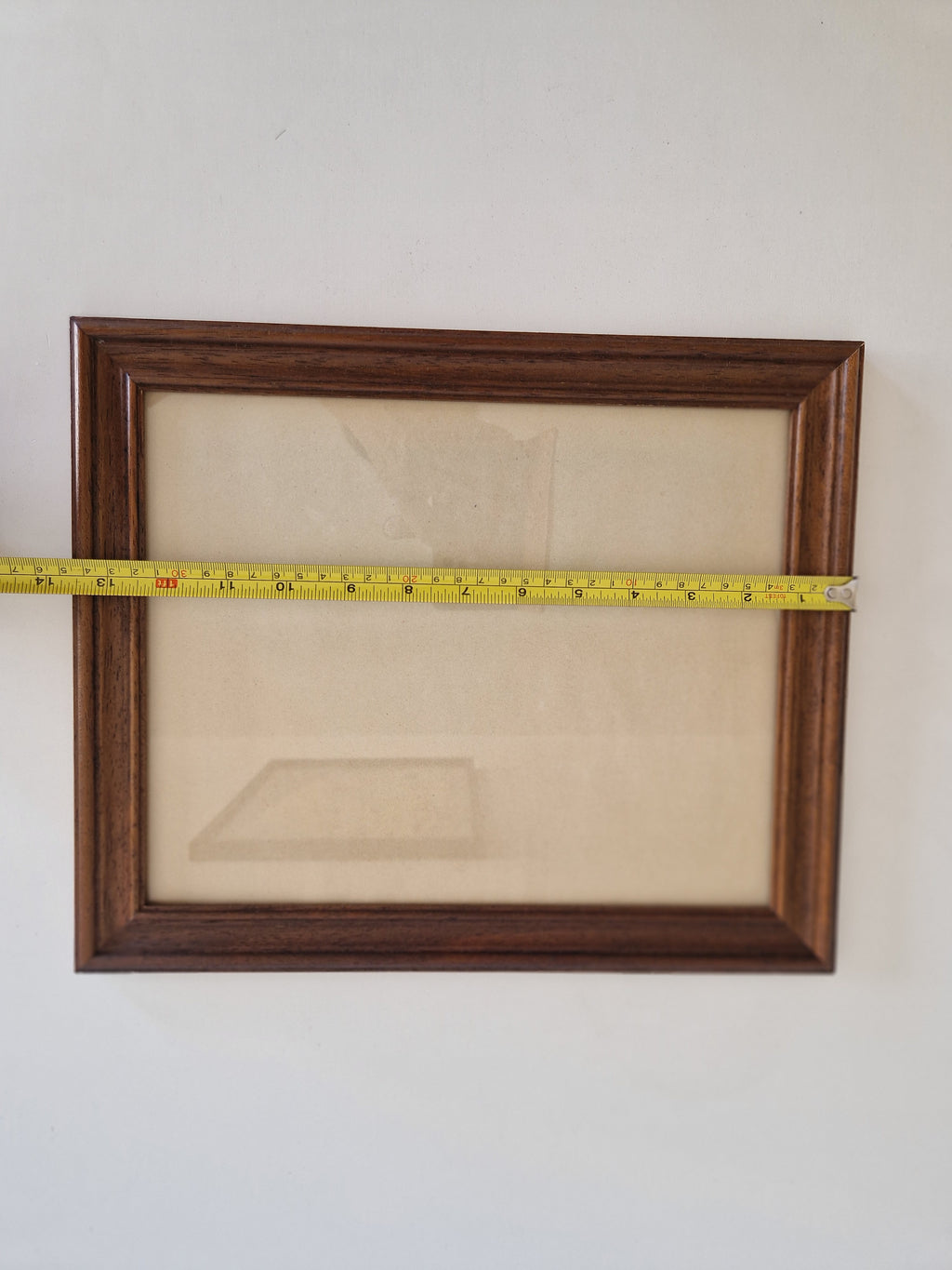 Vintage Walnut Brown Wooden Picture Frame 34.5×28.5 cm Ogee Profile with Glass – Landscape, Wall - WhisperTreasuresCo
