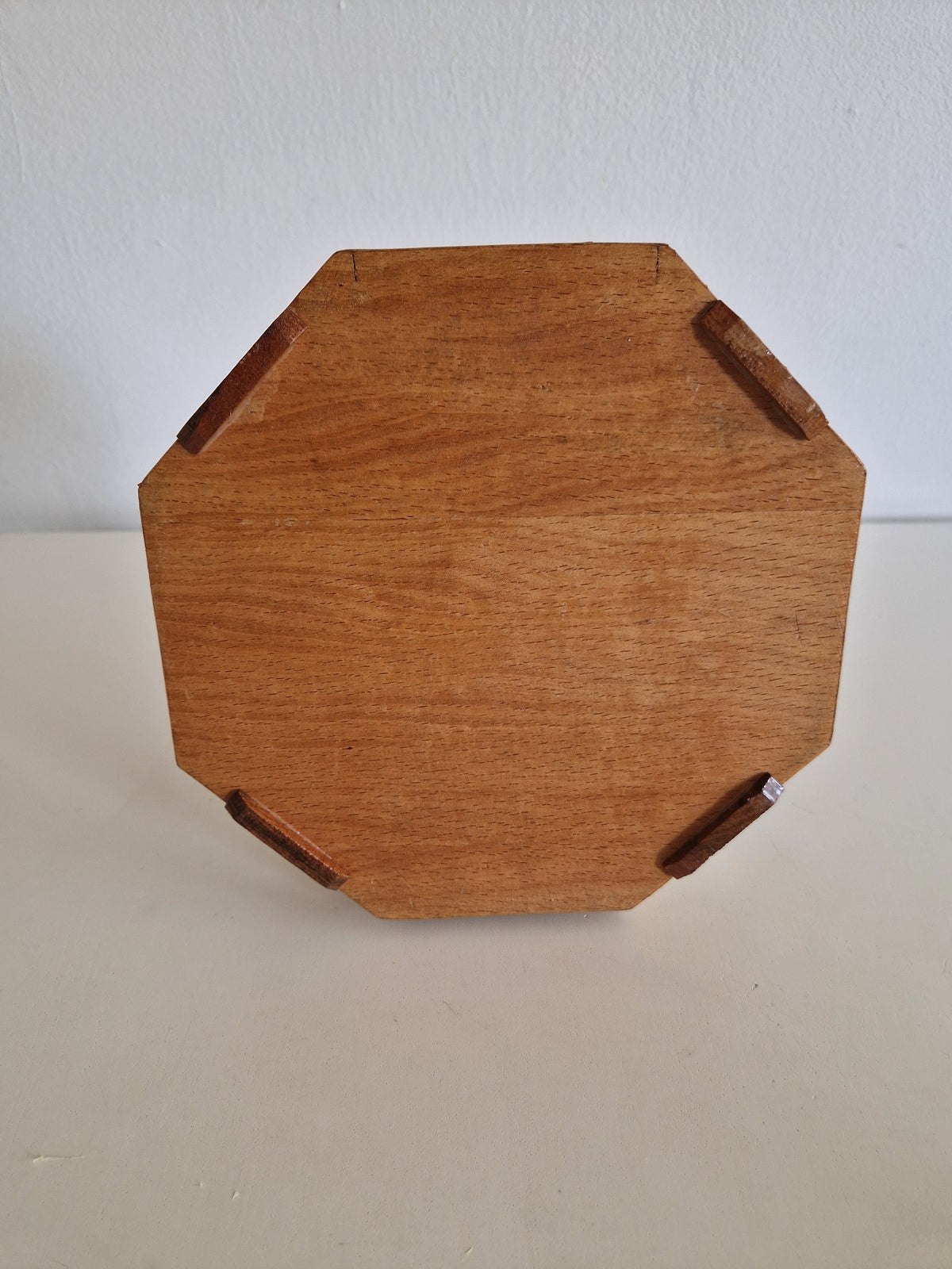 Antique Persian Khatam Marquetry Desk Box – Octagonal Inlay Writing Set with Pen Holders & Drawer, 21 cm - WhisperTreasuresCo