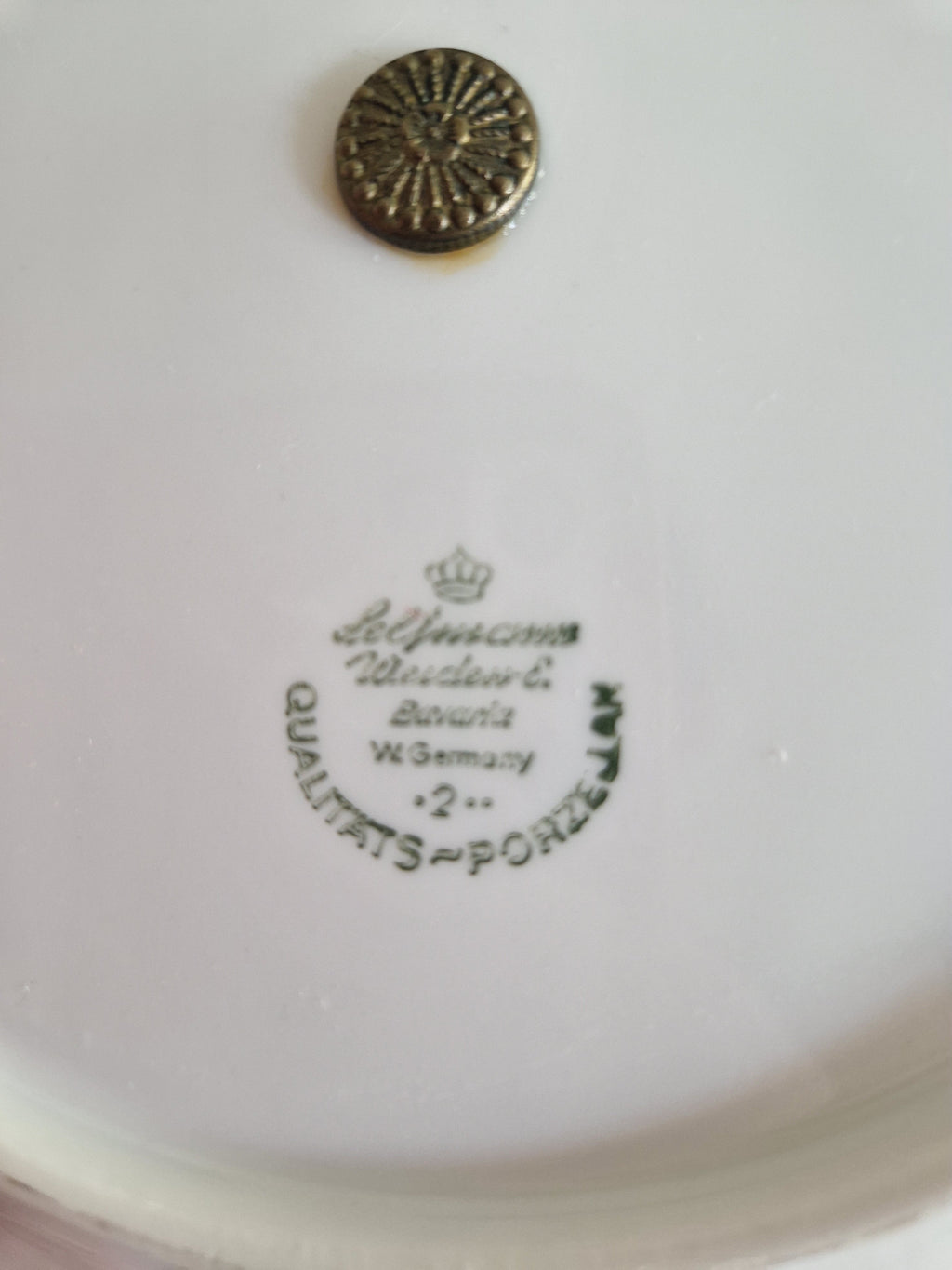 Seltmann Weiden Bavaria W. Germany Qualitäts-Porzellan maker's mark stamp on base