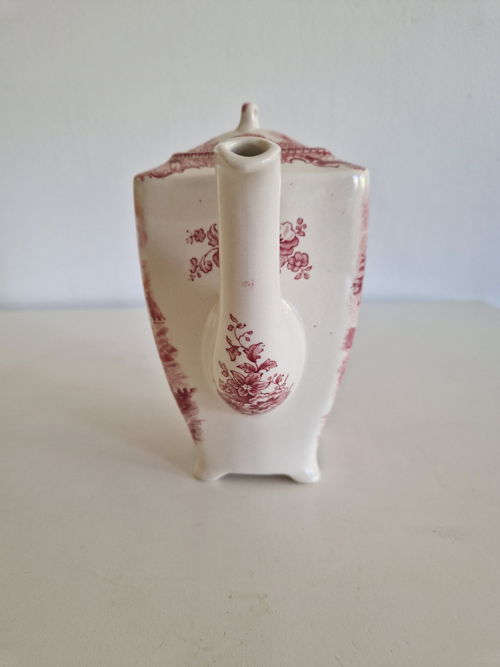 Elevate Your Gatherings with the Johnson Bros Pink Coffee Pot from Old Britain Castles