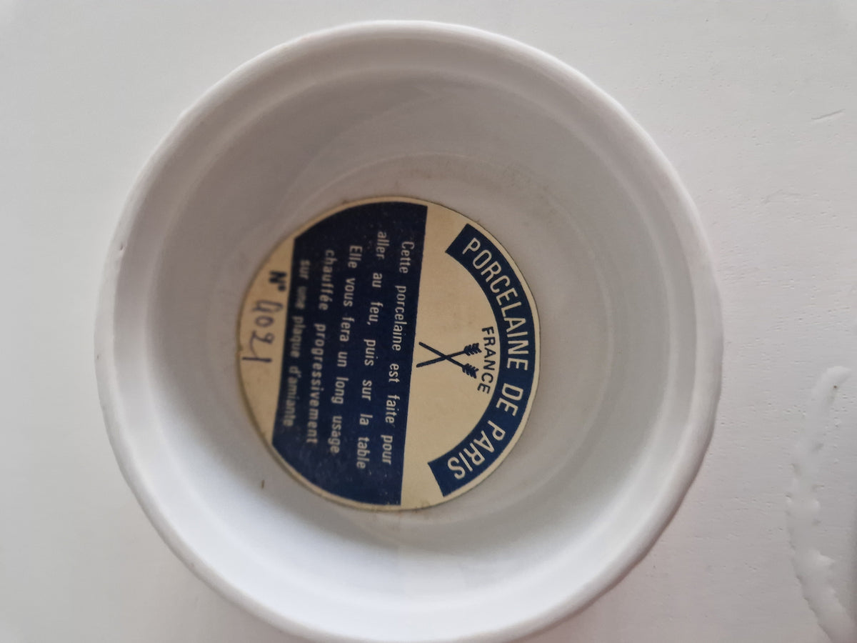 Vintage Porcelaine de Paris Rose Ramekins – Set of 6 French Porcelain Bowls