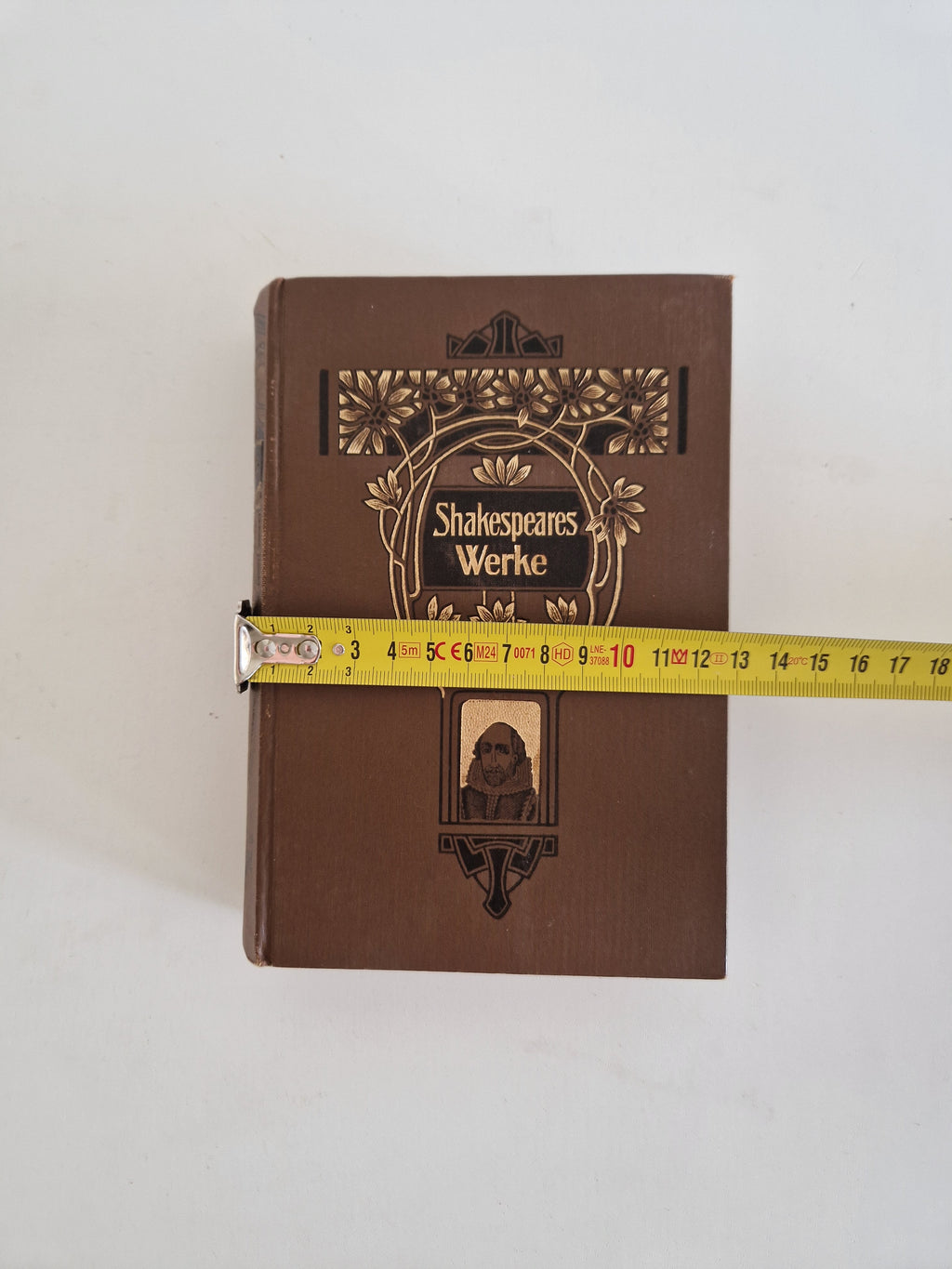 Antique Shakespeare book set – Complete Dramatic Works in German, 12 Volumes in 4 Books, Art Nouveau
