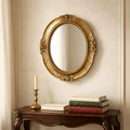 Baroque Oval Gilt Wall Mirror