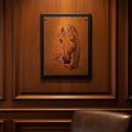 Exquisite Copper Horse Wall Art for Equestrian Elegance