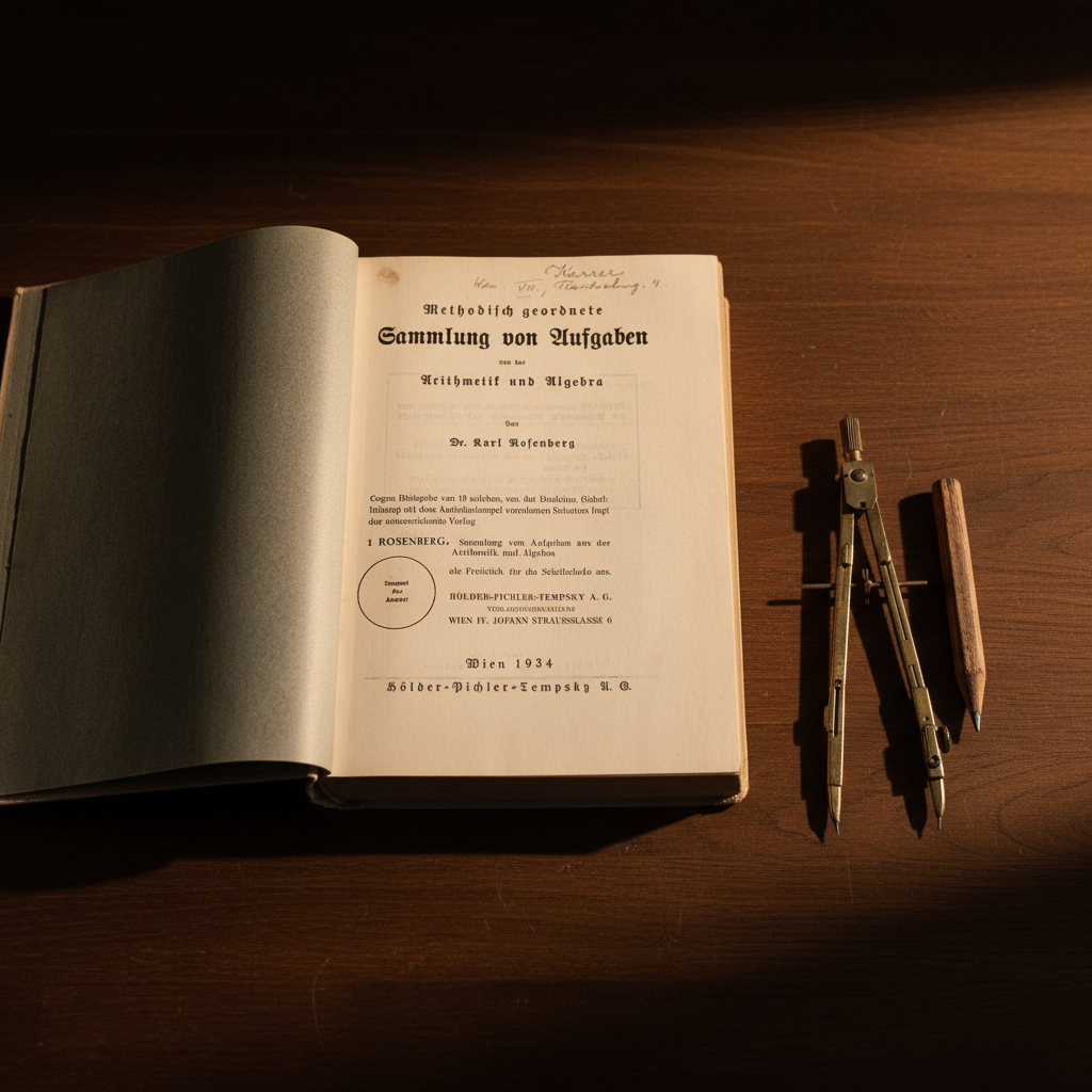 Vintage Austrian Mathematics Textbook Hero Image